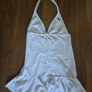 VINTAGE Ralph Lauren Blue Label Terry Cloth Halter Cover Up